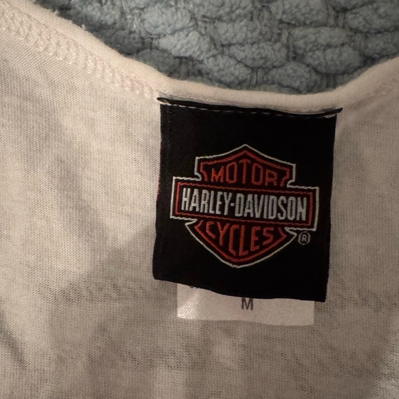 Women’s Harley-Davidson White Cotton Tank medium - Picture 4 of 4